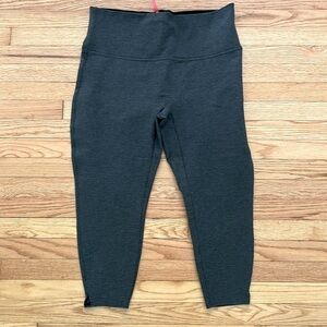 SPANX Grey Pull On Split Hem High Waist Cropped Pants 2XL